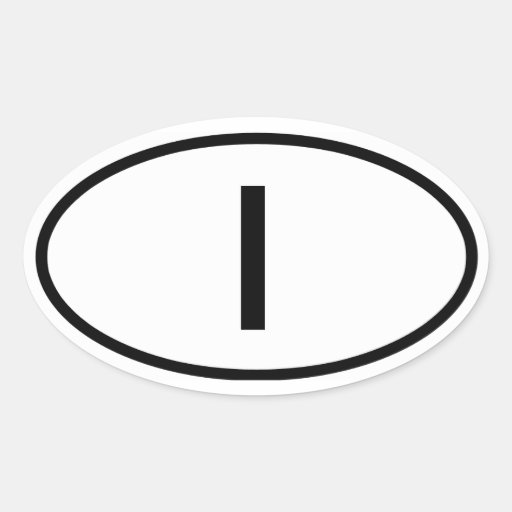 Italy "I" Stickers