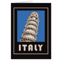 Italy leaning tower of Pisa Card