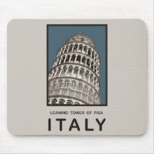 Italy Leaning Tower of Pisa Mousepads