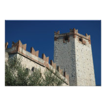 Italy, Malcesine, Lake Garda, Castle Scaligero Art Photo