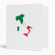 Italy map 3 ring binder