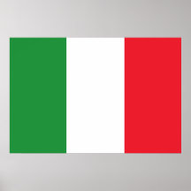 Italy National Flag Print