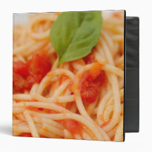 Italy, Orta, Lake Orta, spaghetti with tomato 3 Ring Binders