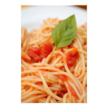 Italy, Orta, Lake Orta, spaghetti with tomato Photo Art