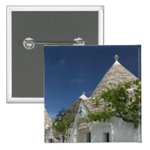 Italy, Puglia, Alberobello, Terra dei Trulli, 2 Pinback Buttons