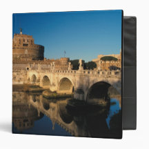 Italy, Rome, Castel Sant'Angelo and river Vinyl Binders
