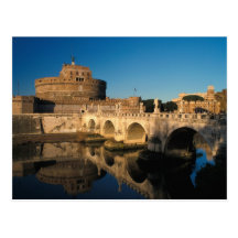 Italy, Rome, Castel Sant'Angelo and river Postcards