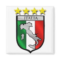 italy shield Italy flag italia map Magnet