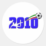 Italy soccer Azzurri 2010 Logo Round Stickers