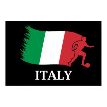 Italy Soccer Flag posters