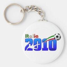 Italy Soccer Italia 2010 logo Keychains