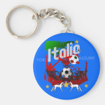 Italy Soccer T-shirts and gifts ideas Key Chains