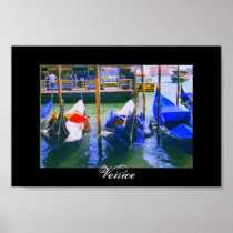 Italy Souvenir Poster Print Venice Gondola