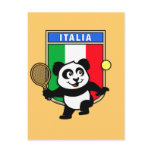Italy Tennis Panda Postcard