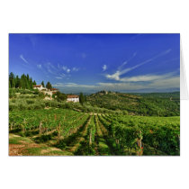 Italy, Tuscany, Greve. The vineyards of Castello Greeting Card