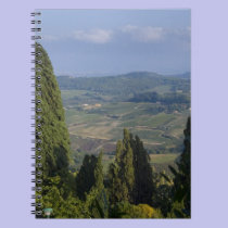 Italy, Tuscany, Montepulciano. View of the notebooks