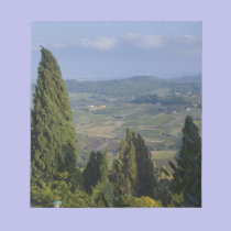 Italy, Tuscany, Montepulciano. View of the notepads