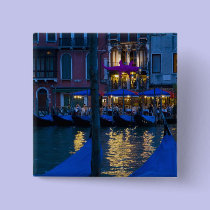 Italy, Venice, Night View Along the Grand buttons