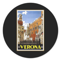 Italy Verona Round Stickers