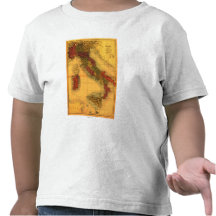 ItalyPanoramic MapItaly Tshirt