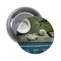 Items Salvaged from the Titanic Pinback Buttons