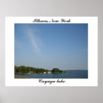 ITHACA, NEW YORK , CAYUGA LAKE poster