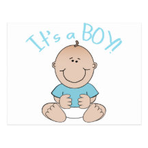 It's a Baby Boy! Post Card