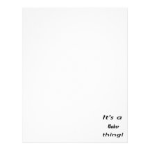 It's a baker thing! letterhead