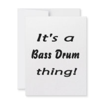 It's a bass drum thing! custom invitations