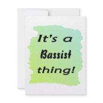 It's a bassist thing