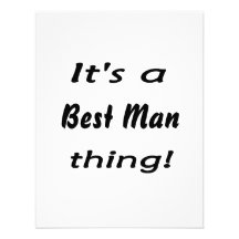 It's a best man thing! custom invitation
