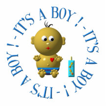 It's a boy! acrylic cut out