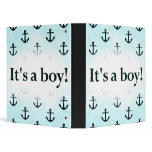 It's a Boy! Anchor Pattern Baby Blue