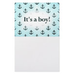It's a Boy! Anchor Pattern Baby Blue