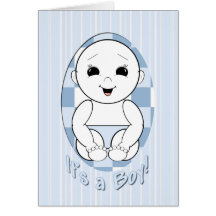 Its A Boy! Announcement Card