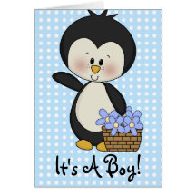 It's A Boy Announcements Card