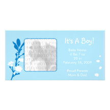 It's A Boy! Baby Announcement Picture Card