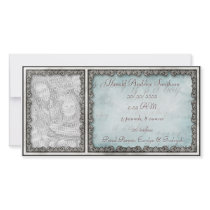 "It's a Boy" Baby Blue Rustic Custom Photo Card