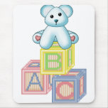 It's A Boy Blue Bear Mouse Pad