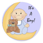 It's A Boy - Cute Baby Cartoon stickers