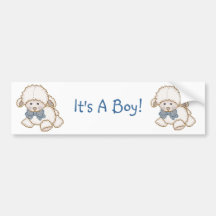 It's A Boy! - Designer Bumper Sticker