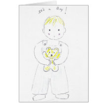 It's a boy! greeting cards