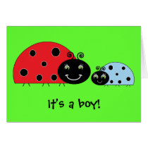 It's a boy Ladybug Card cards