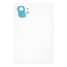 It's a Boy New Baby Birth Announcement Customized Stationery