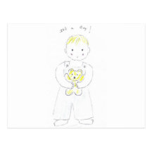 It's a boy! postcard
