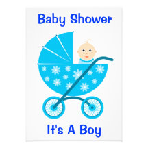 It's a Boy: Save The Date Baby Shower Invitation