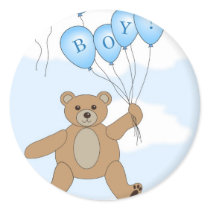 It's A Boy Teddy Bear Stickers