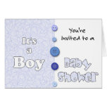 It's a Boy You're Invited to a Baby Shower Greeting Card