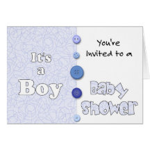 It's a Boy You're Invited to a Baby Shower Greeting Card