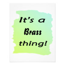 It's a brass thing! invitations